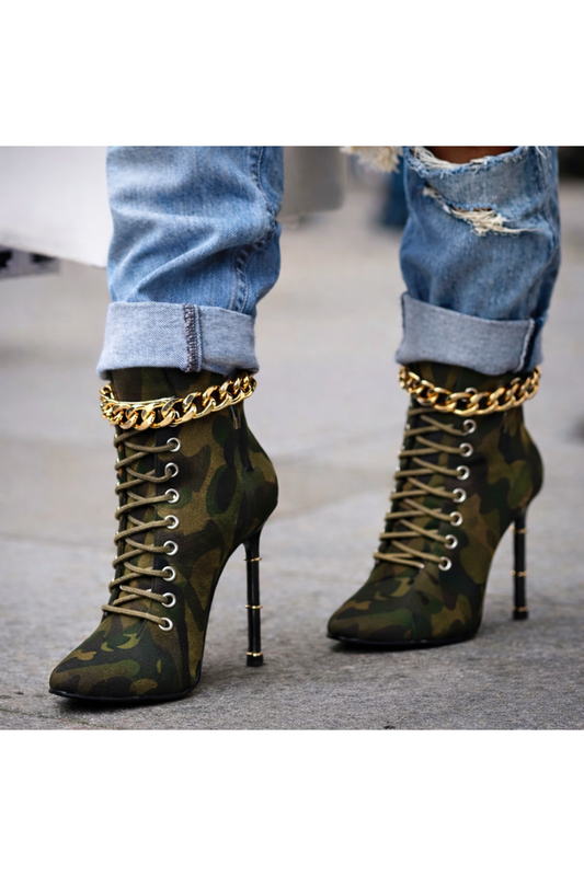 Commander In Heels Bootie