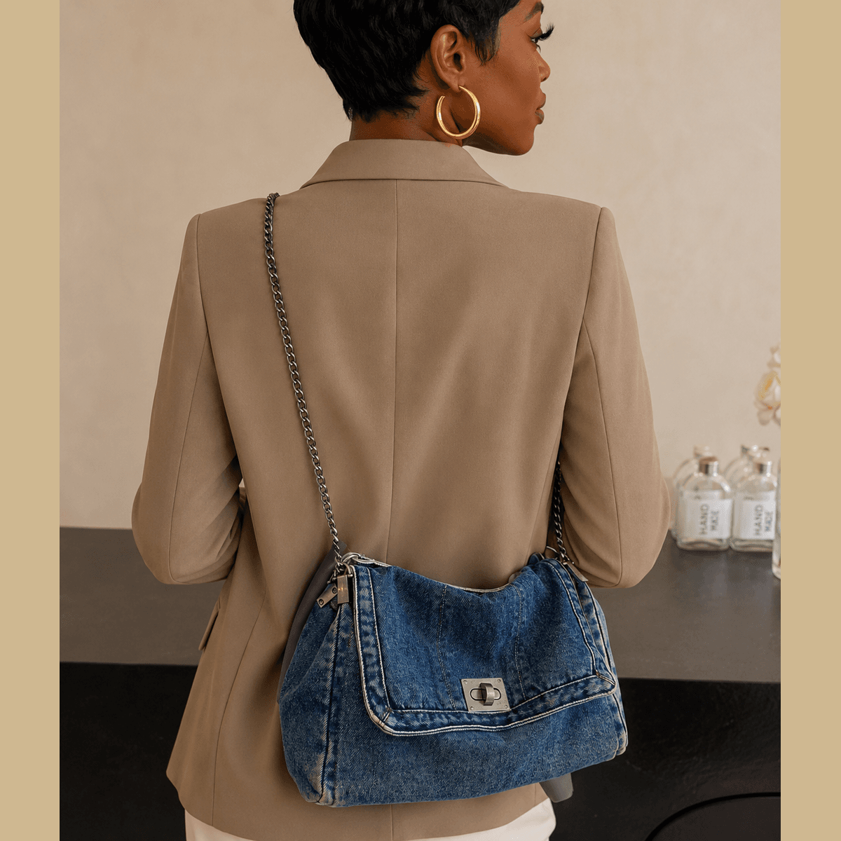 Weekend Edit Denim Bag shop-statement-pieces